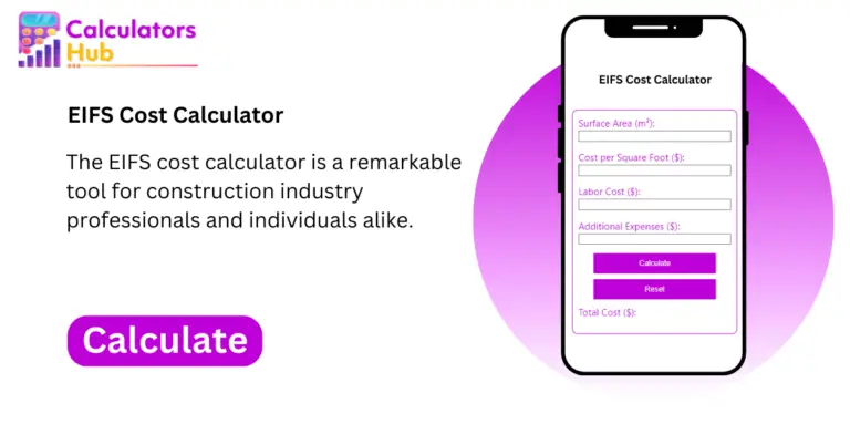 EIFS Cost Calculator