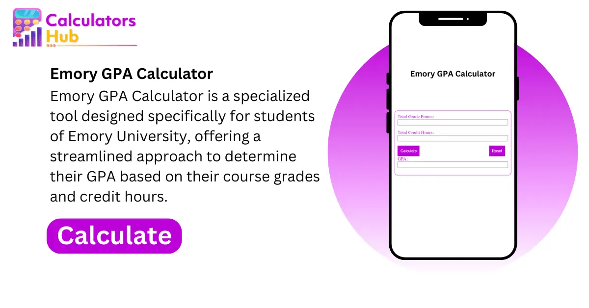 Emory GPA Calculator