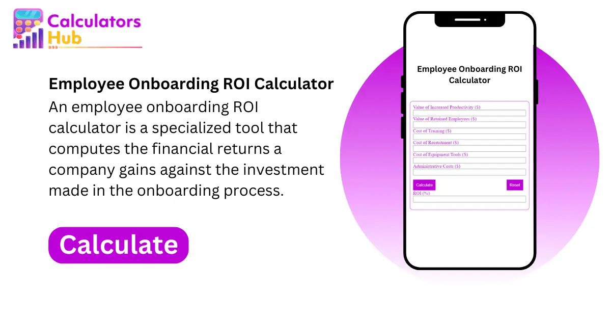Employee Onboarding ROI Calculator