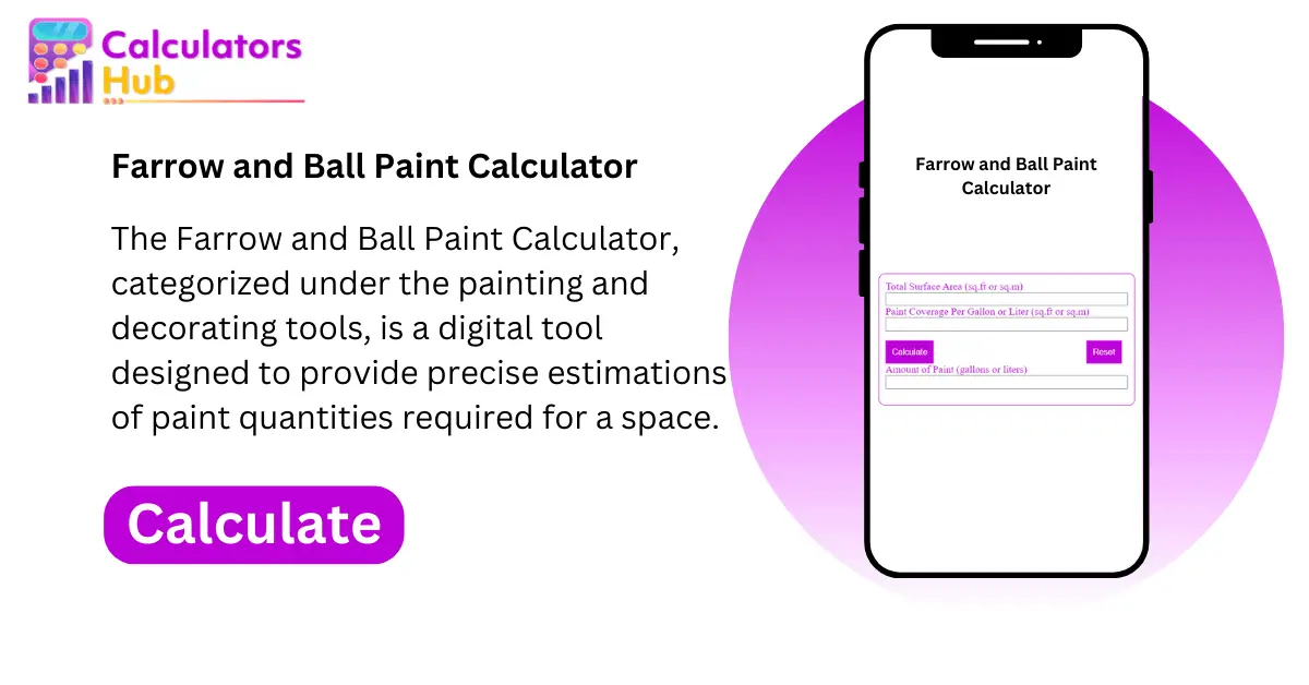 Farrow and Ball Paint Calculator