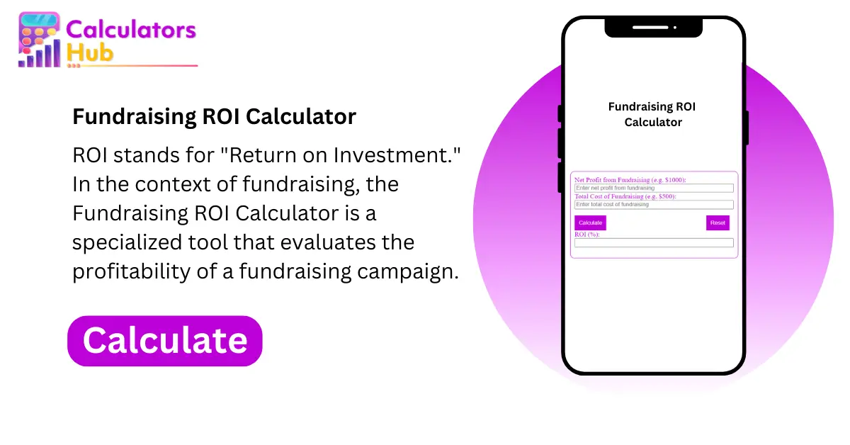 Fundraising ROI Calculator Online