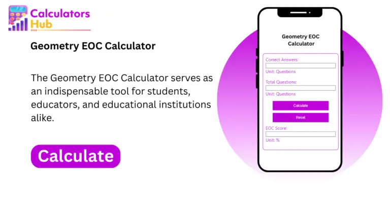 Geometry EOC Calculator