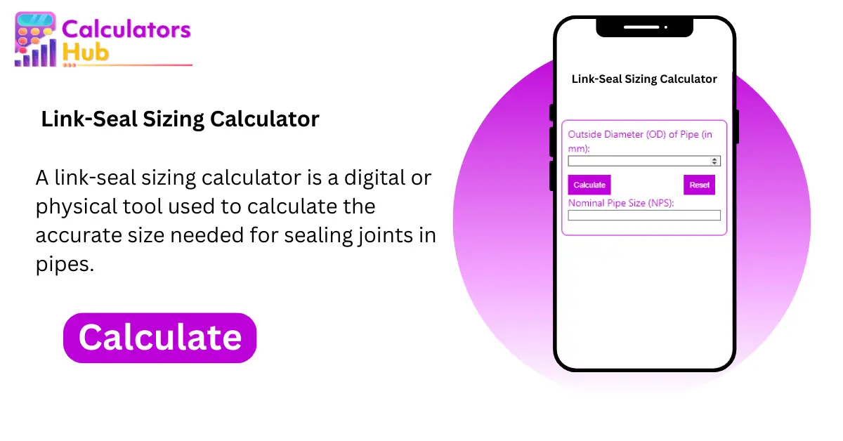 Link-Seal Sizing Calculator