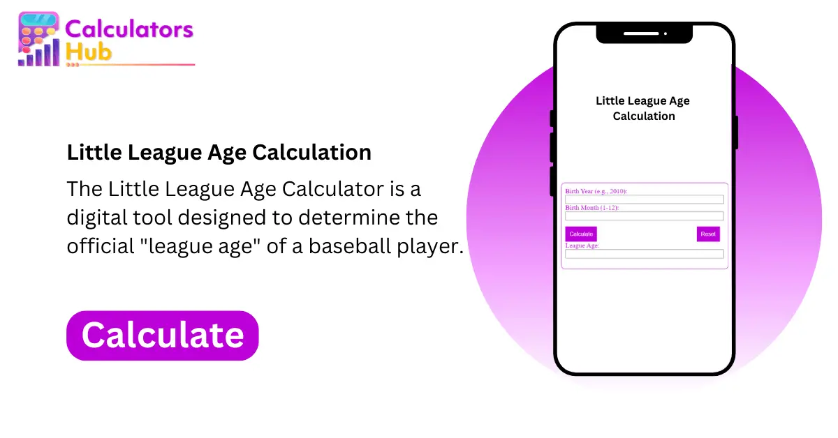 Little League Age Calculator