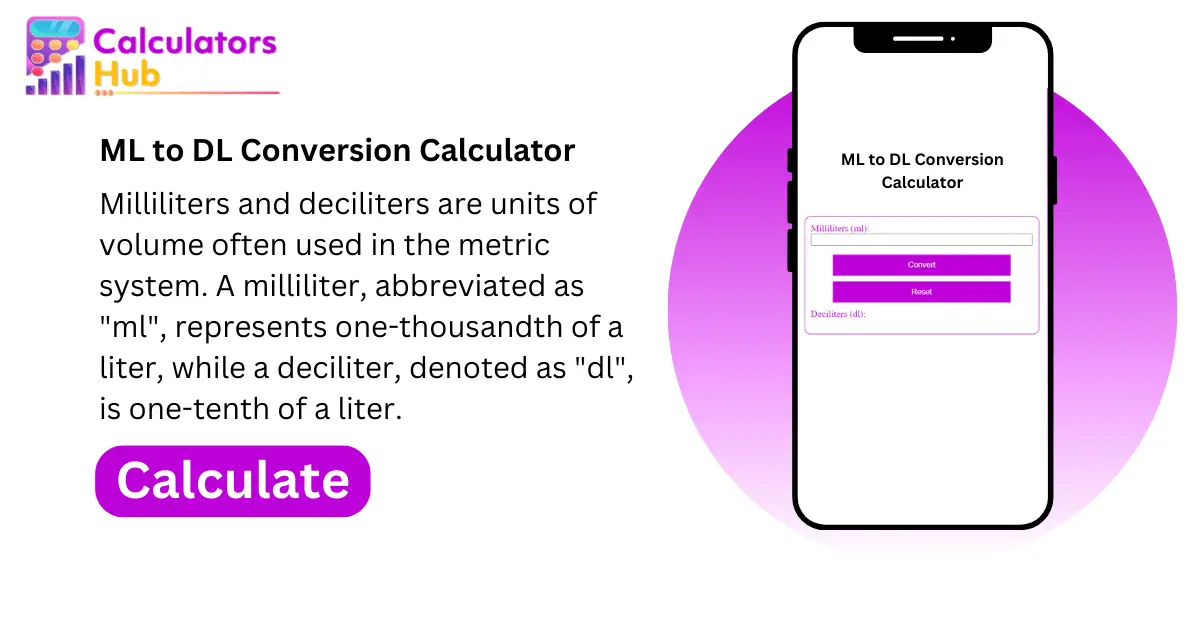 ML to DL Conversion Calculator