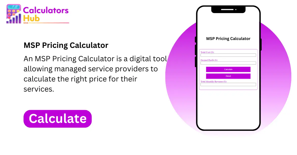 MSP Pricing Calculator