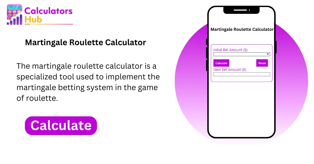 Martingale Roulette Calculator