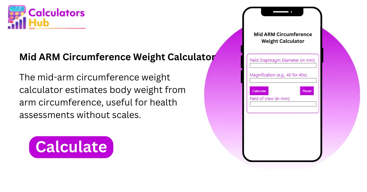 Mid ARM Circumference Weight Calculator