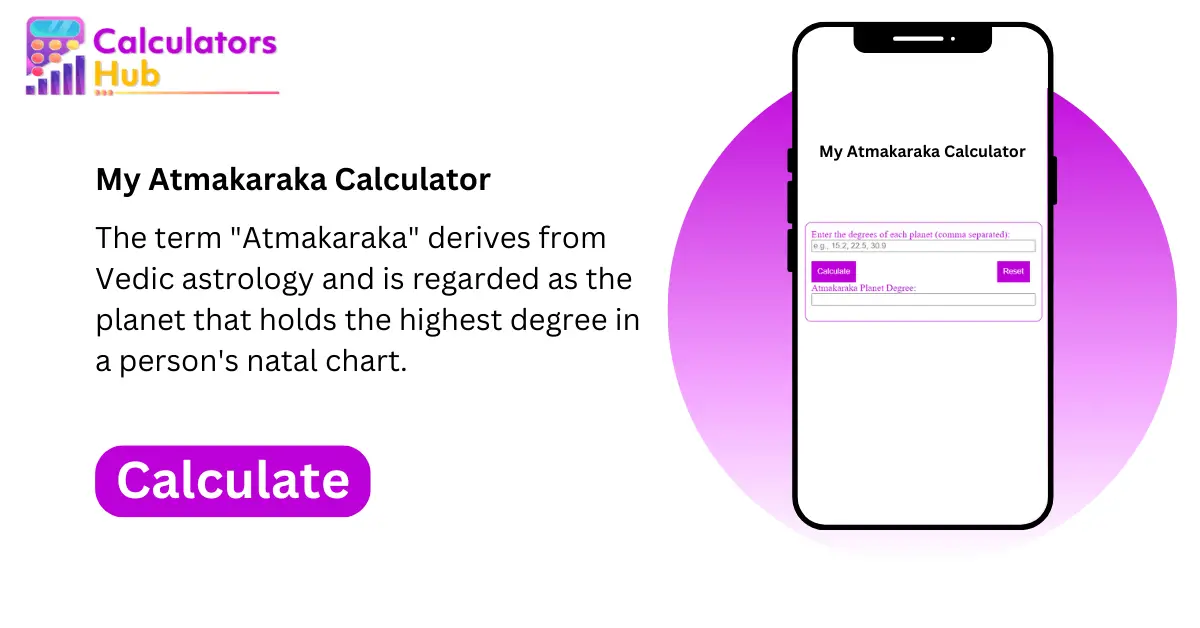 My Atmakaraka Calculator