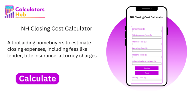 NH Closing Cost Calculator