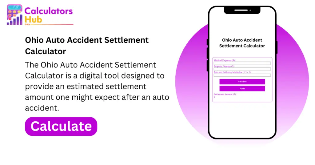 Ohio Auto Accident Settlement Calculator Online 2037