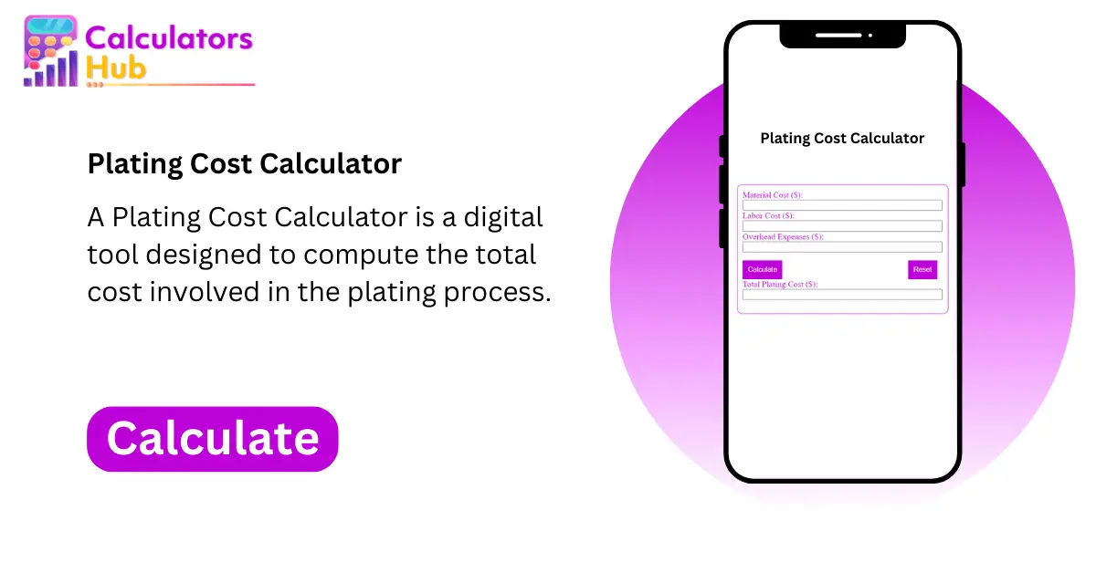 Plating Cost Calculator