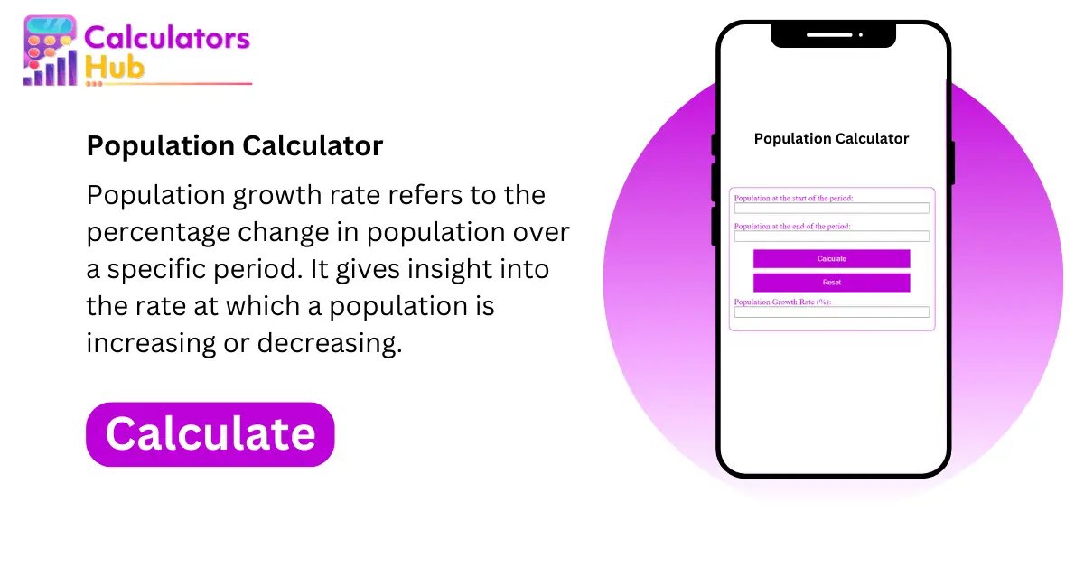 Calculateur de population