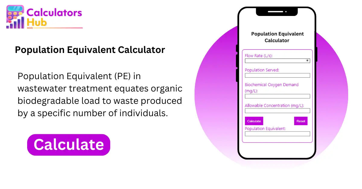 Population Equivalent Calculator