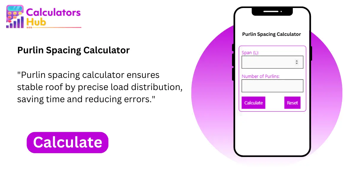 Purlin Spacing Calculator