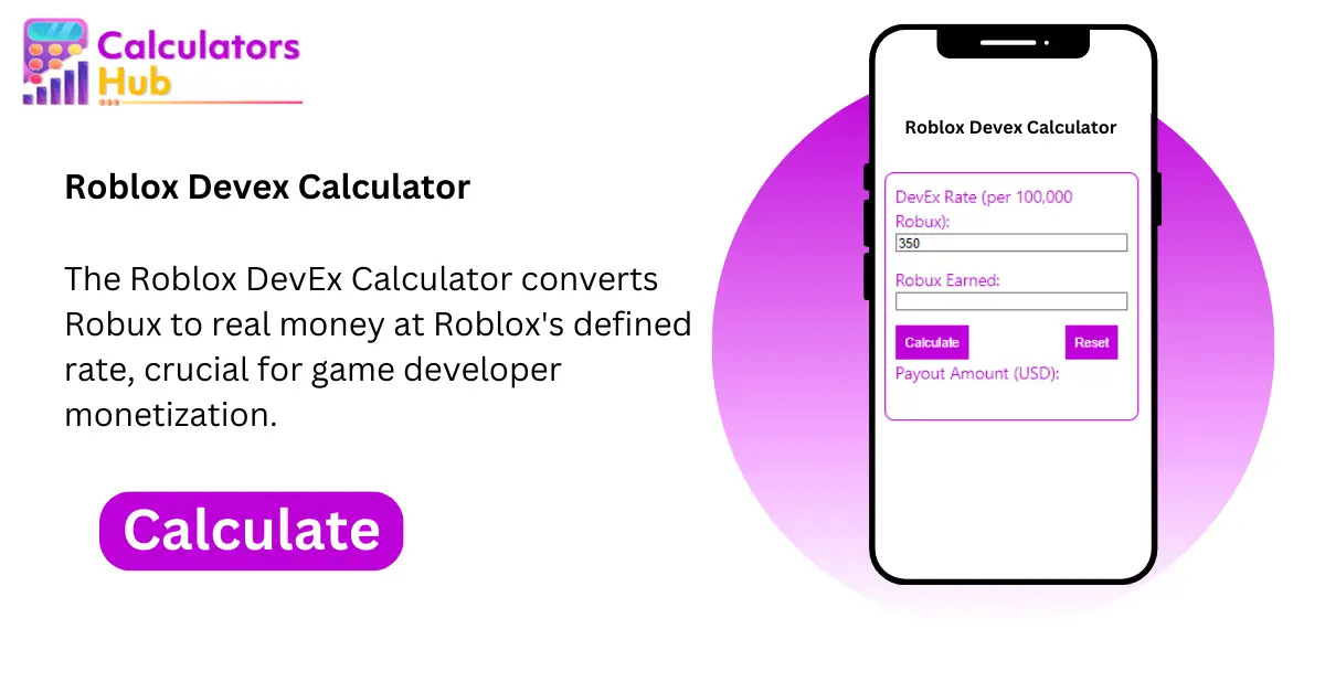 Roblox Devex Calculator