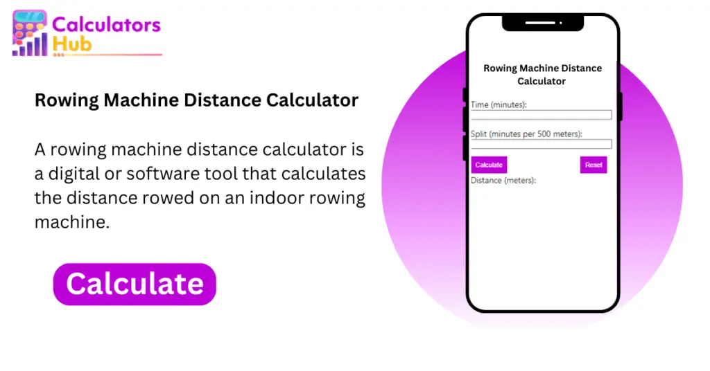 Rowing Machine Distance Calculator Online