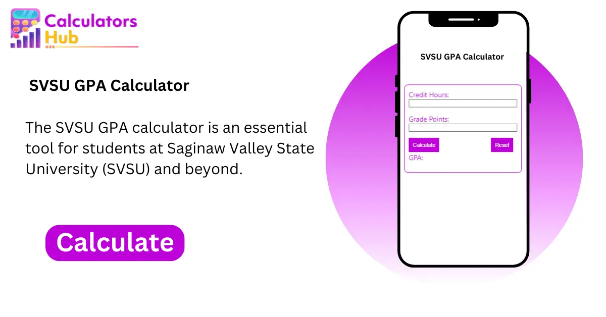 SVSU GPA Calculator