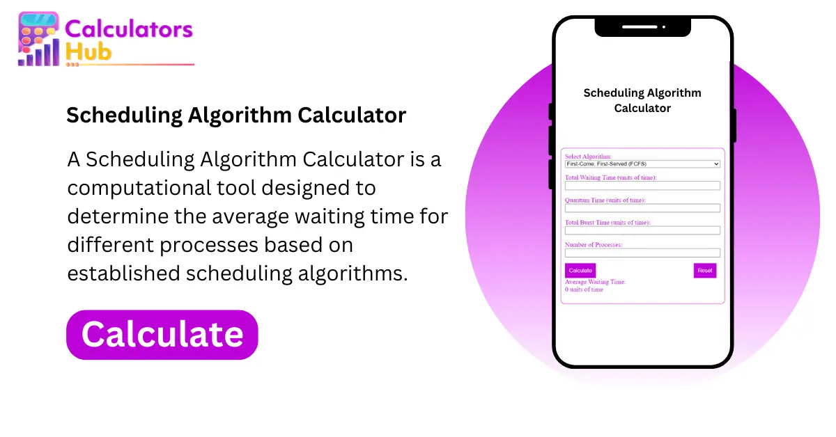 Scheduling Algorithm Calculator