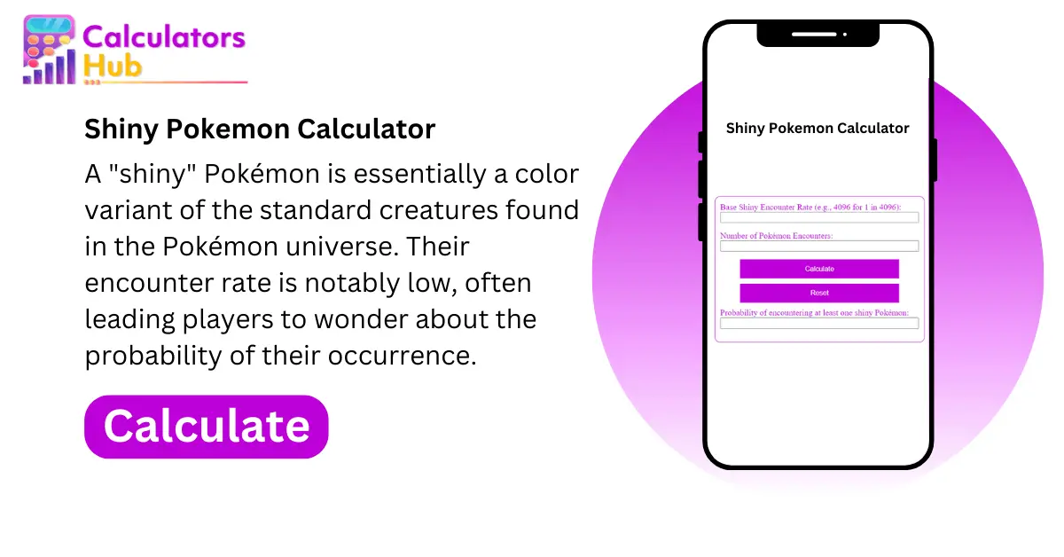 Shiny Pokemon Calculator