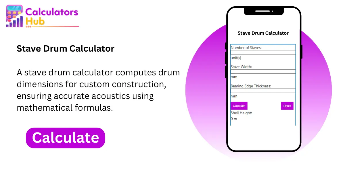 Stave Drum Calculator