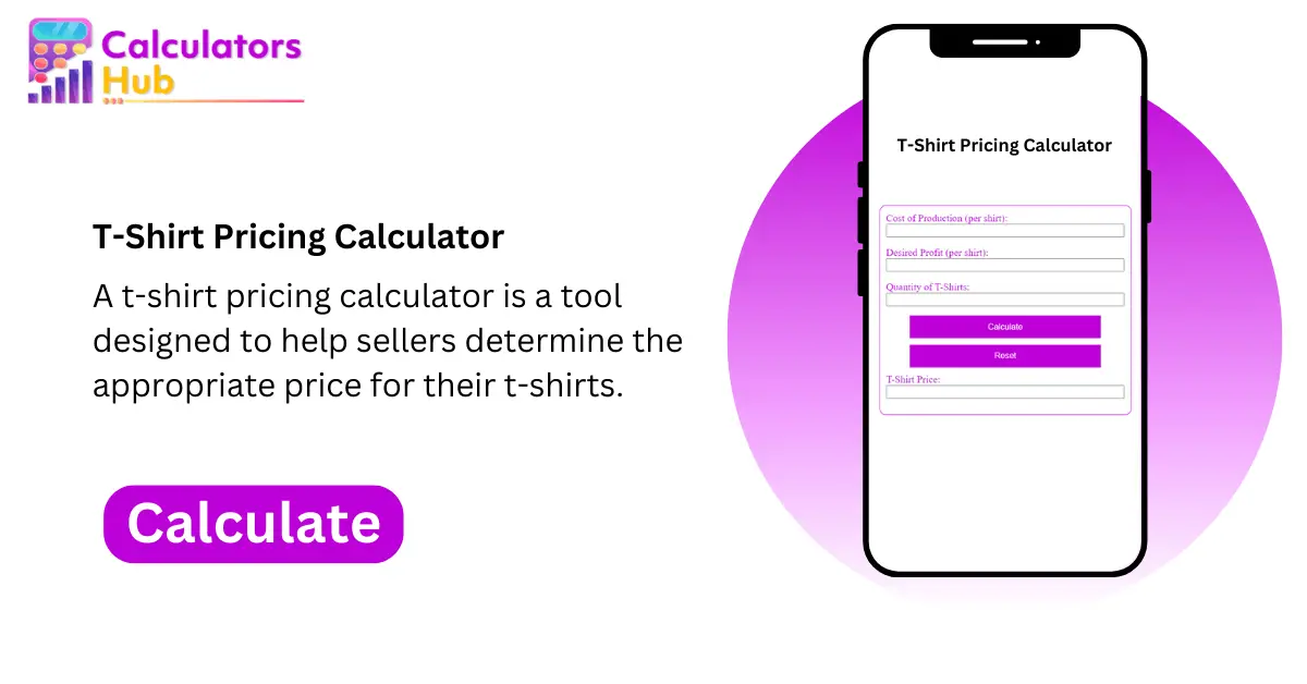 T-Shirt Pricing Calculator