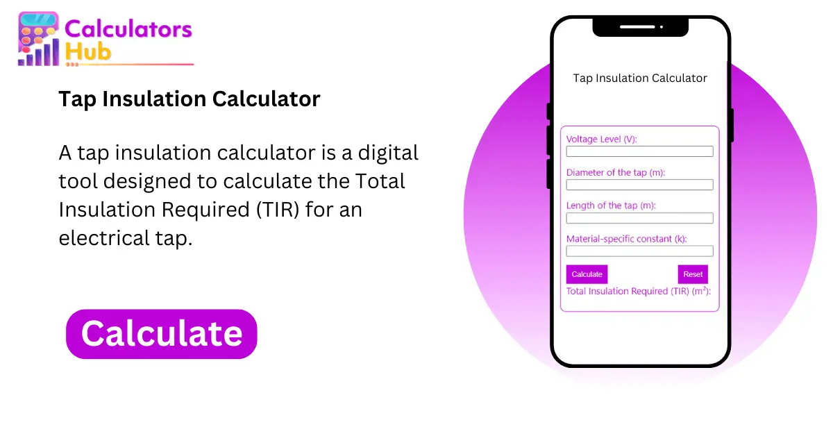 Tap Insulation Calculator