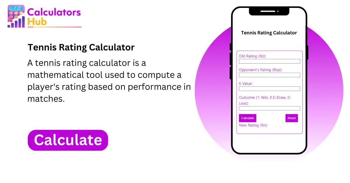 Tennis Rating Calculator