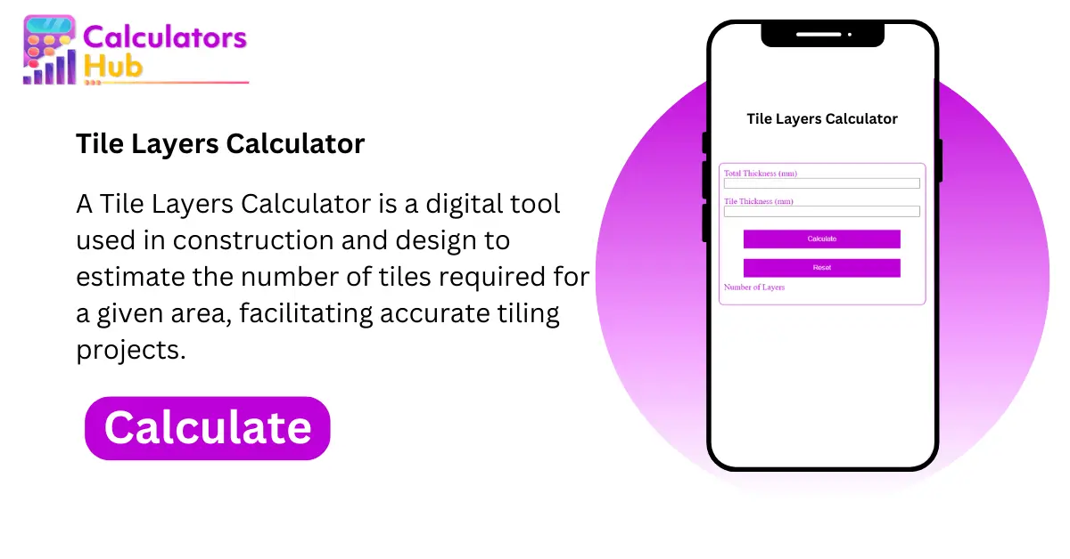 Tile Layers Calculator