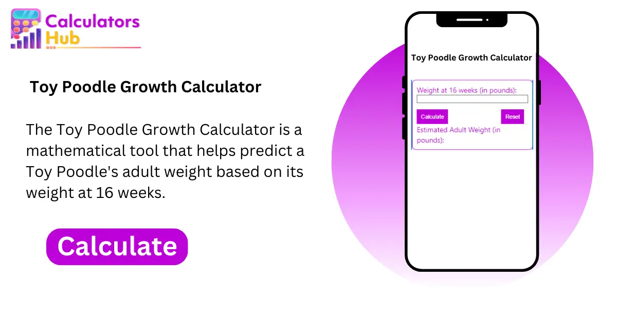 Toy Poodle Growth Calculator