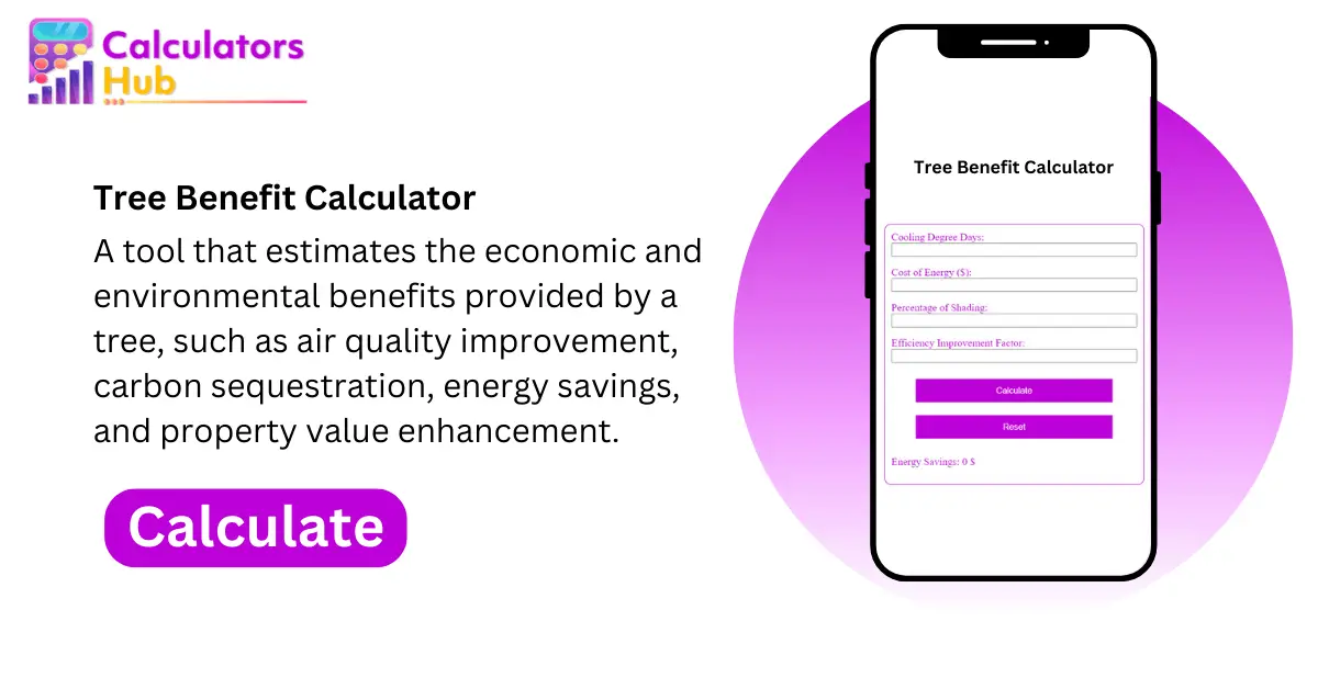 Tree Benefit Calculator