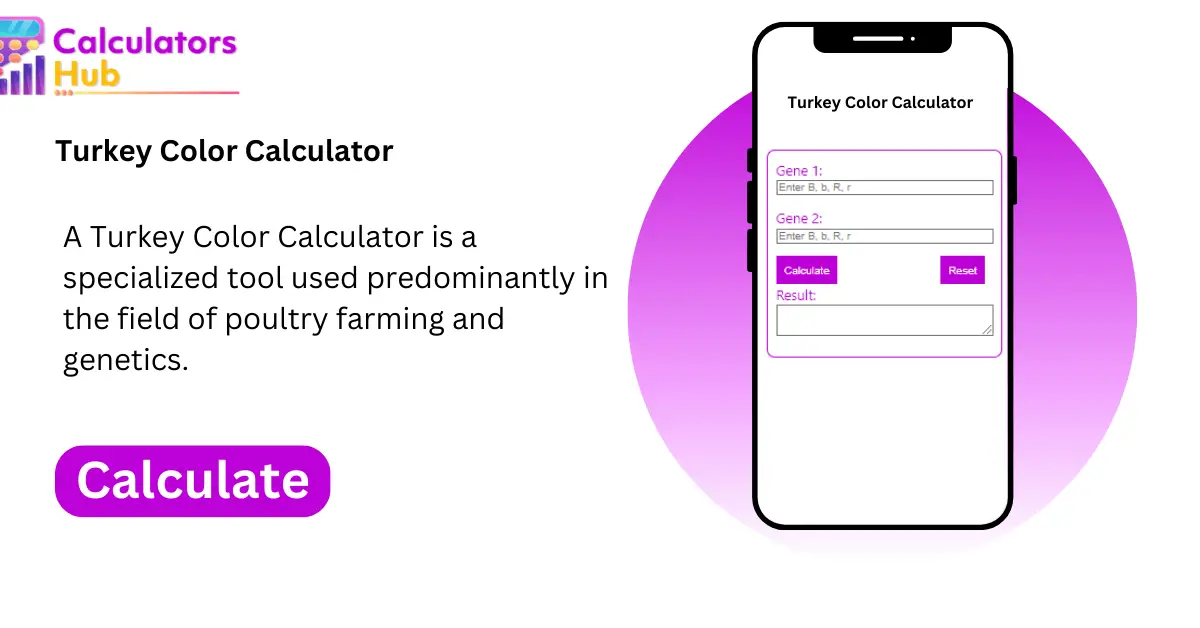 Turkey Color Calculator