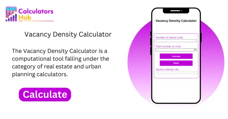Vacancy Density Calculator