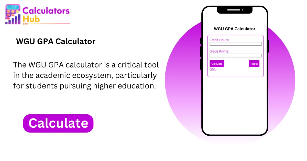 WGU GPA Calculator