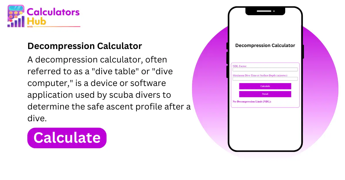 Decompression Calculator