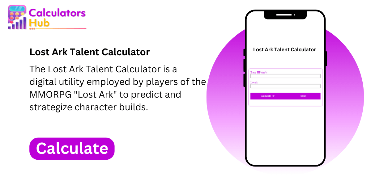 Lost Ark Talent Calculator