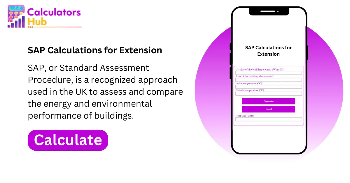 SAP Calculations for Extension