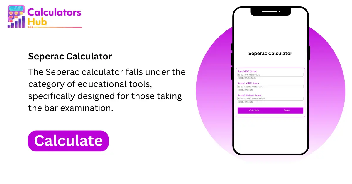 Seperac Calculator