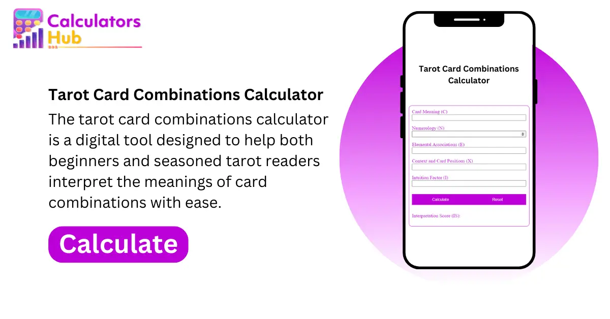 Tarot Card Combinations Calculator