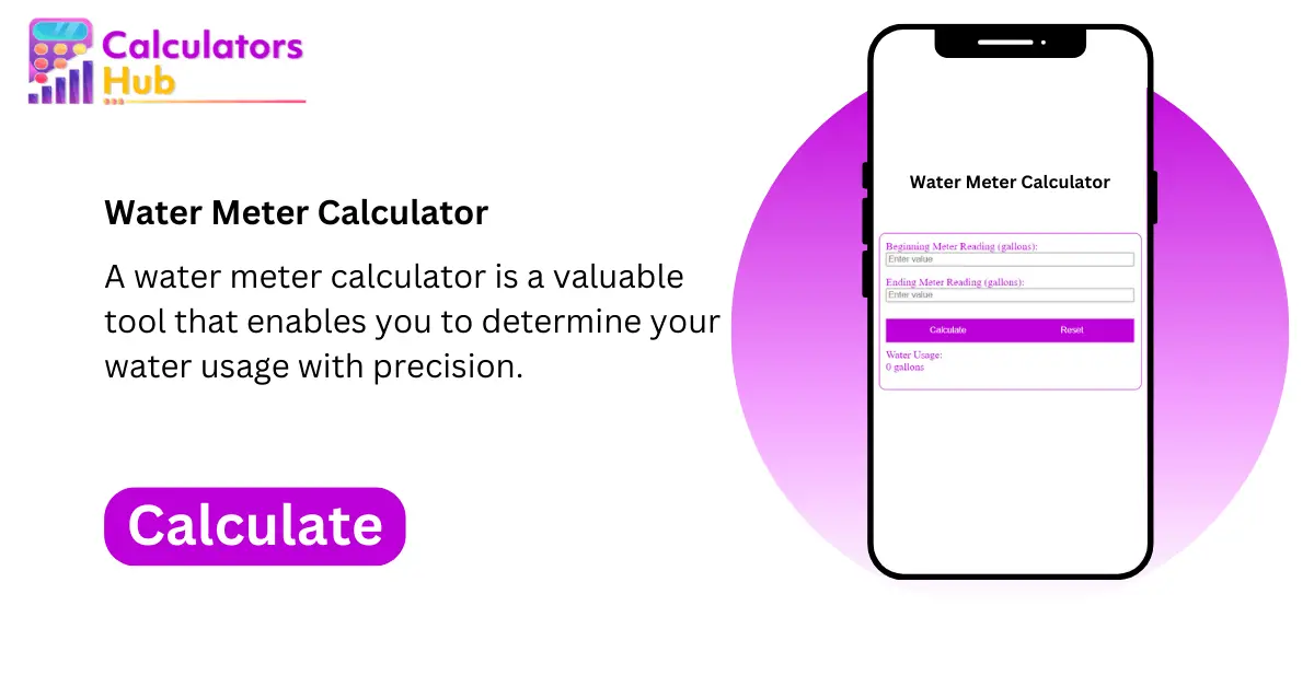 Water Meter Calculator