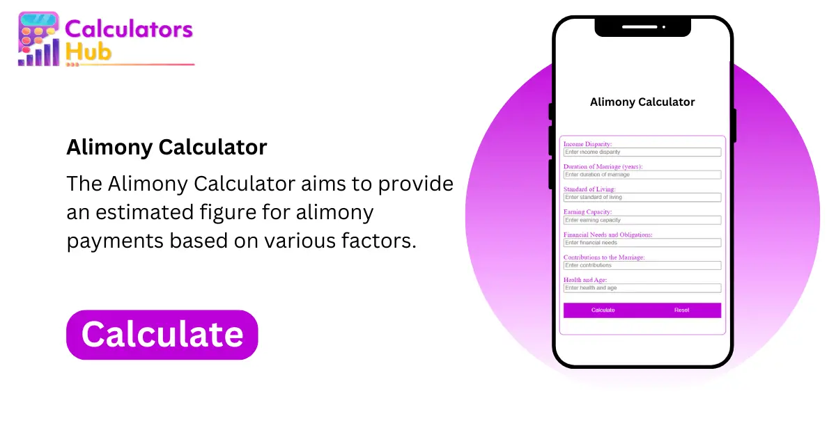 Alimony Calculator