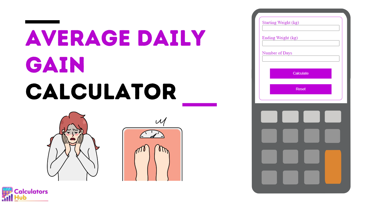 Average Daily Gain Calculator