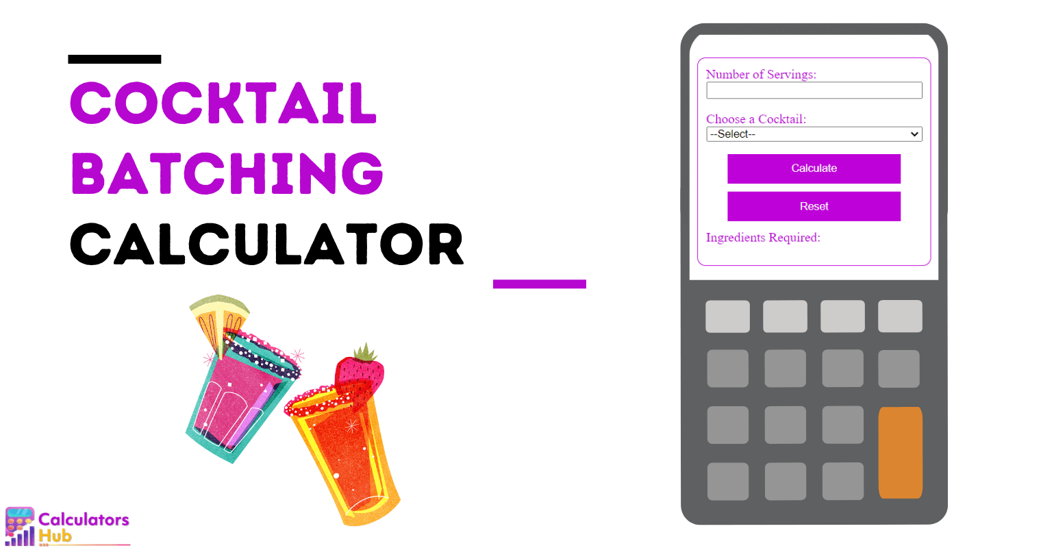 Cocktail Batching Calculator