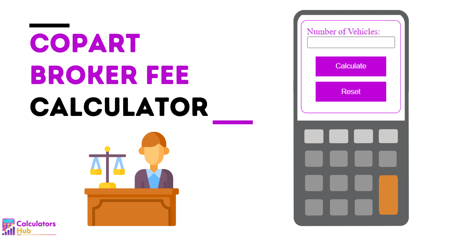 Copart Broker Fee Calculator Online