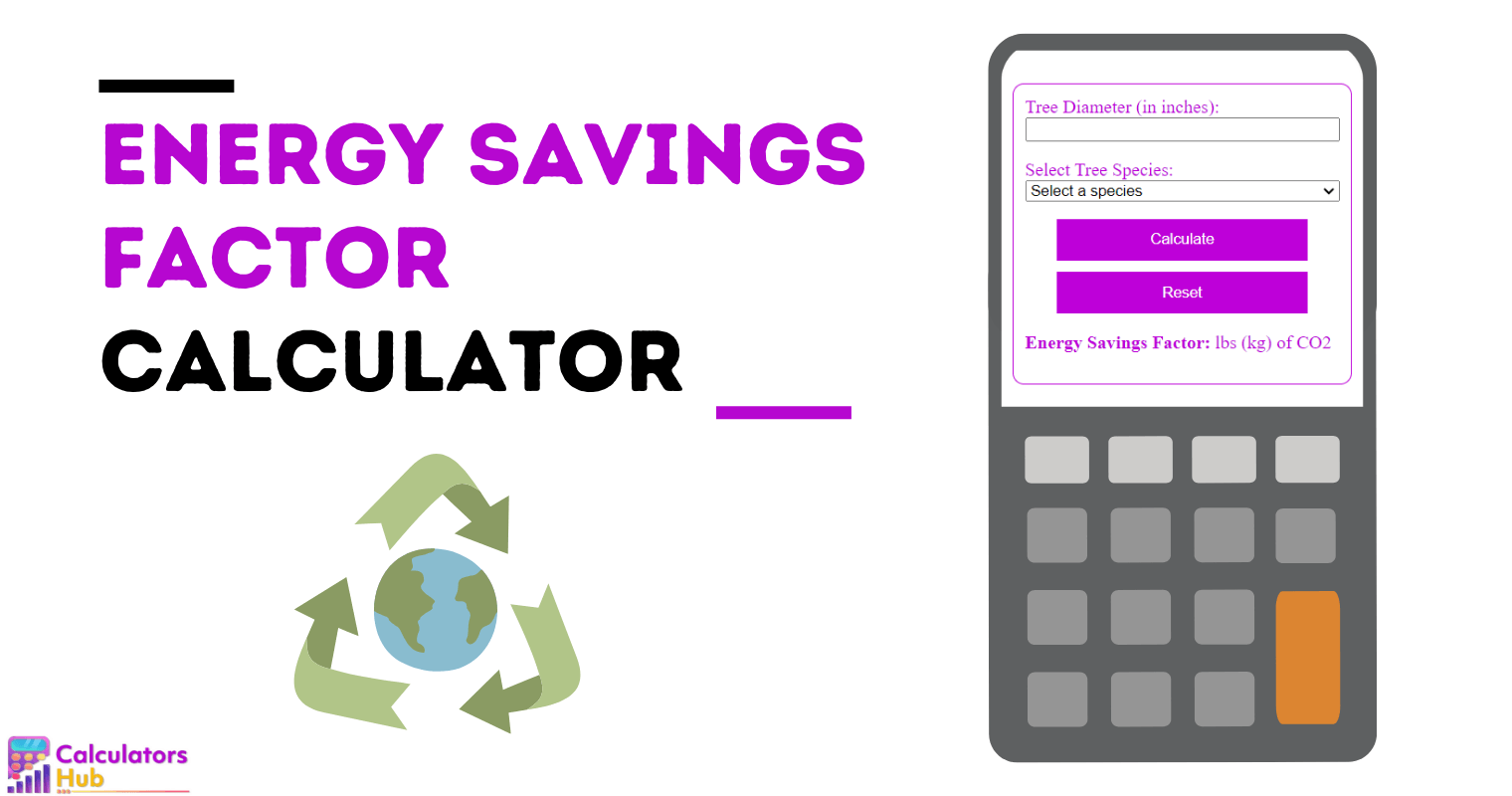 Energy Savings Factor Calculator