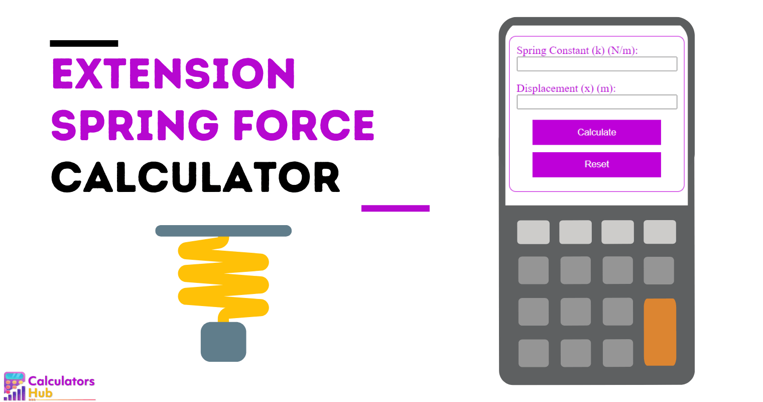 Extension Spring Force Calculator Online