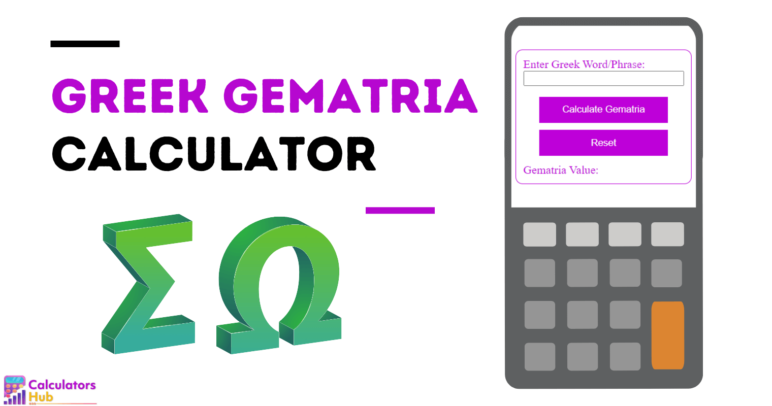 Greek Gematria Calculator