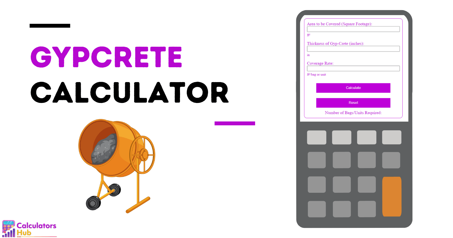 Gypcrete Calculator