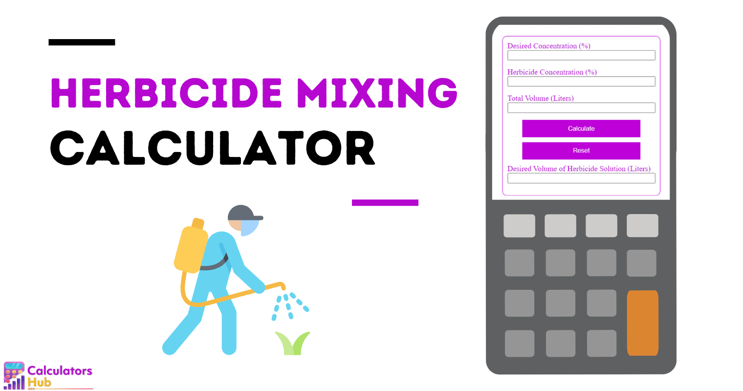 Herbicide Mixing Calculator
