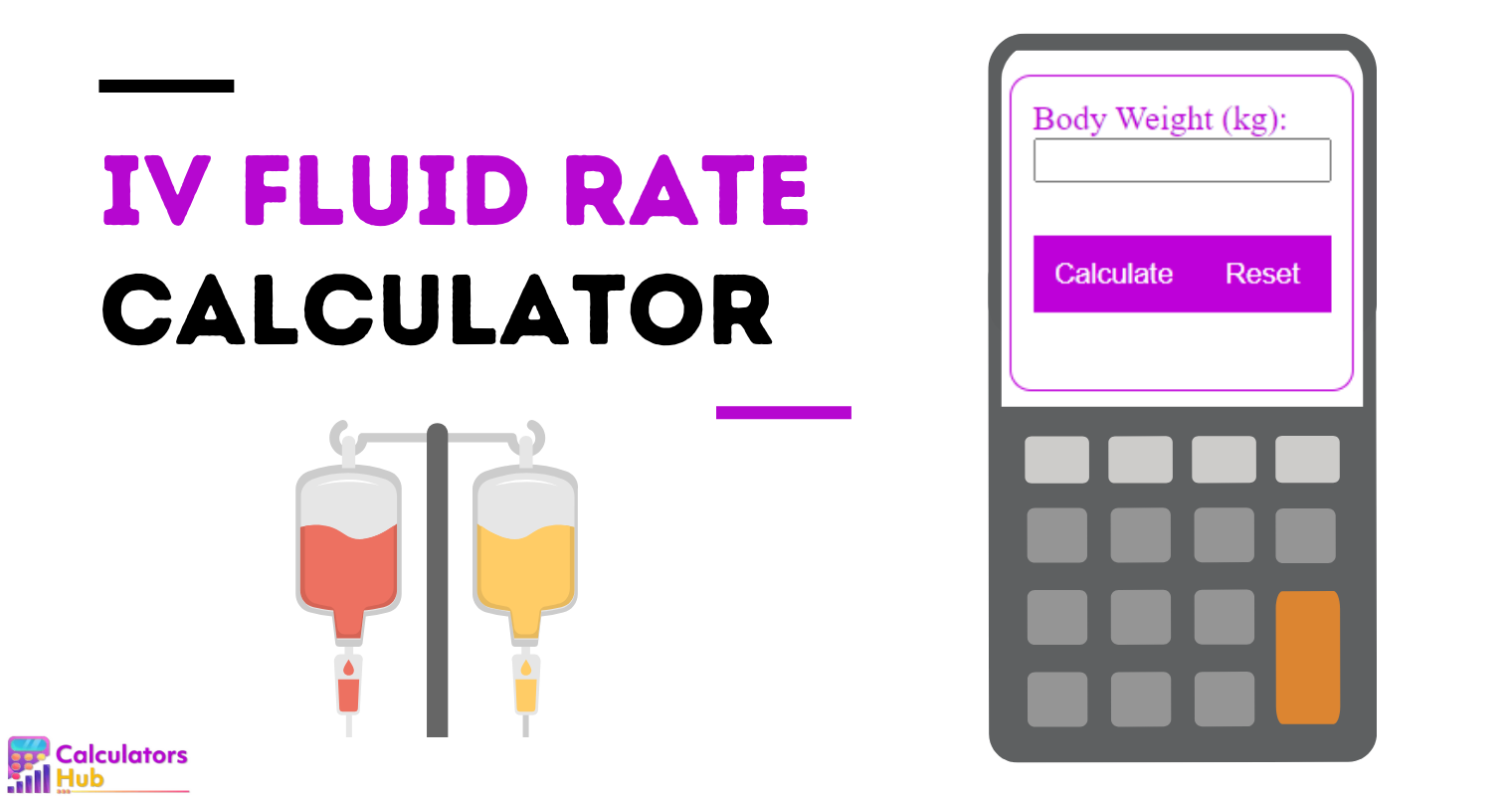 IV Fluid Rate Calculator